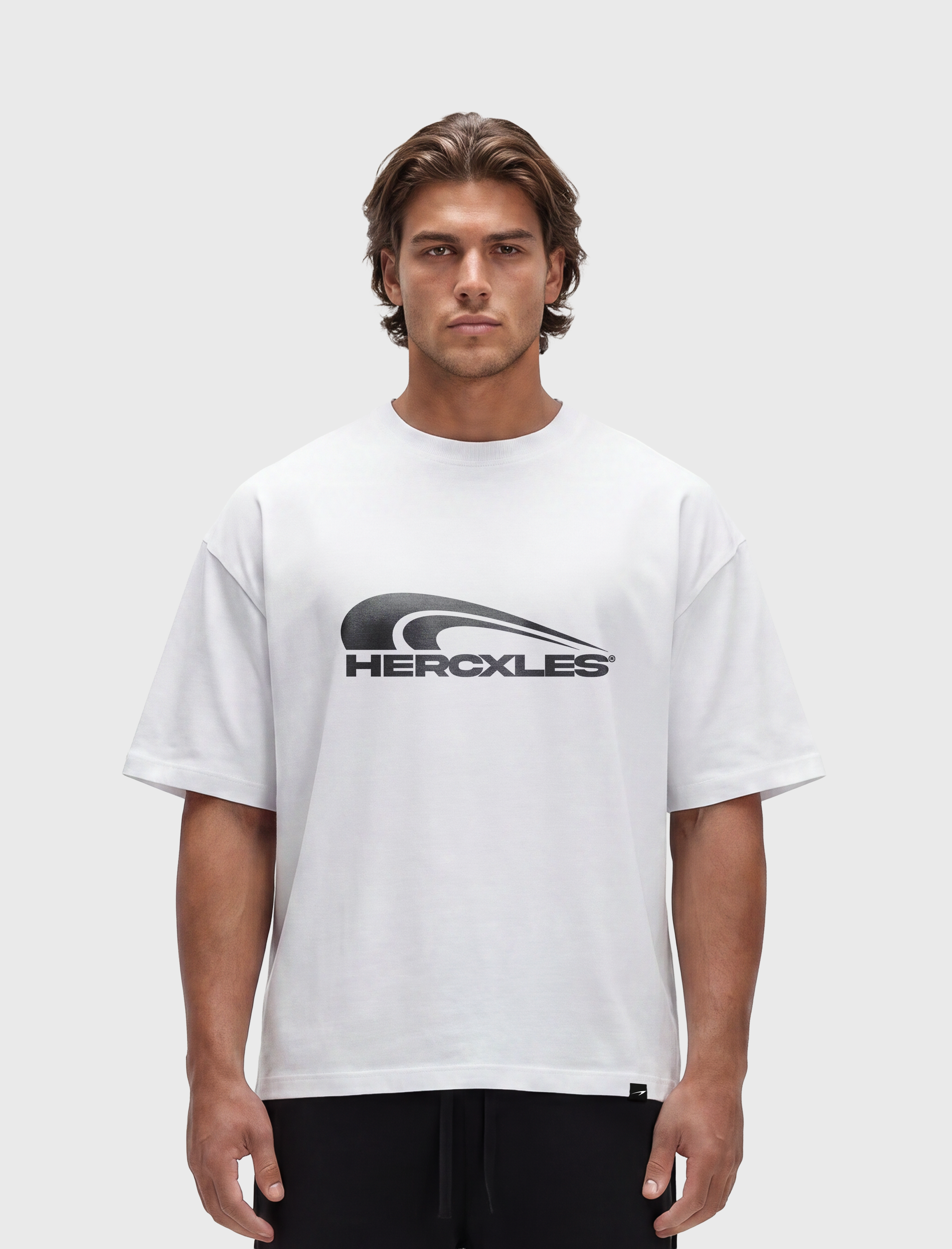HERCXLES 2026: Rush T-Shirt - White model front